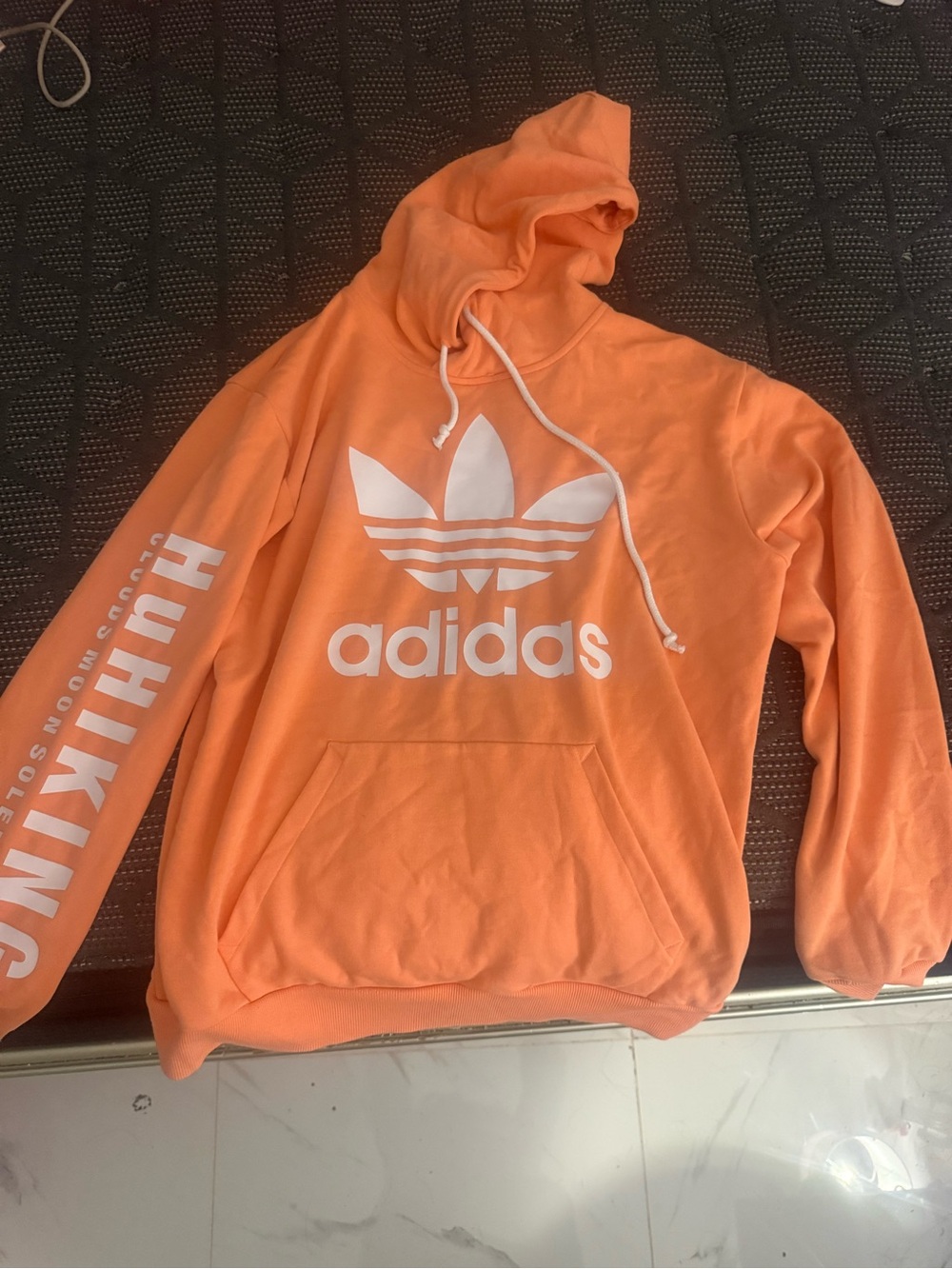 PHARRELL WILLIAMS 2017 Limited edition Adidas Men's Hoodie in Coral Orange